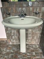 Wasbakken art deco groen | 2 stuks, Ophalen, Gebruikt, Overige typen, 50 tot 100 cm