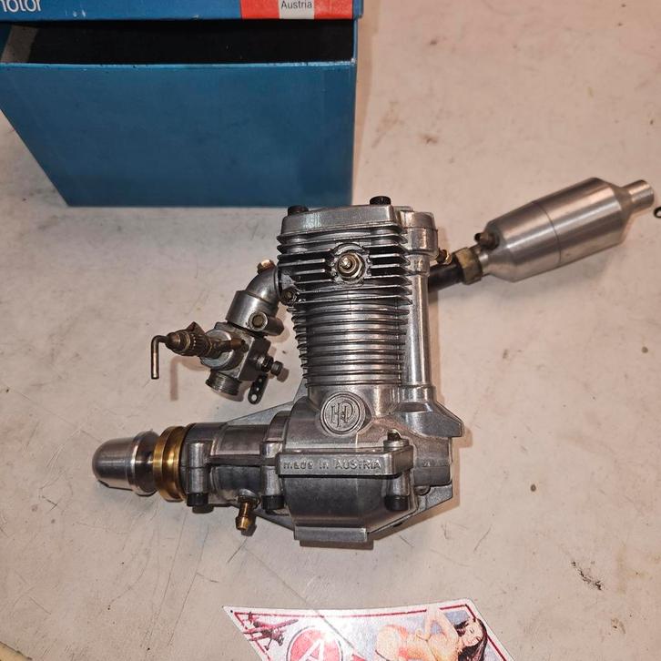 HP 49 VT four stroke, Hobby en Vrije tijd, Modelbouw | Radiografisch | Vliegtuigen, Gebruikt, Nitro, RTF (Ready to Fly), Ophalen of Verzenden