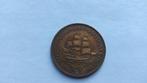 Zuid Afrika 1/2 penny 1945., Ophalen of Verzenden, Zuid-Afrika