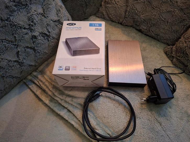 Lacie Minimus 1TB externe harde schijf, Computers en Software, Harde schijven, Zo goed als nieuw, Desktop, USB, Ophalen of Verzenden