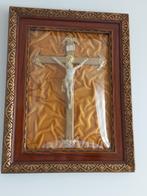 Oude Antieke Groote Kruisbeeld Schilderij. Ophalen., Antiek en Kunst, Ophalen
