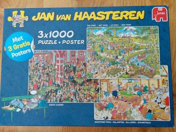 3x1000 stukjes Jan van Haasteren puzzels beschikbaar voor biedingen