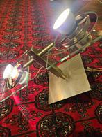 Mooie RVS Glazen Wandspot zuinig, Ophalen, Gebruikt, Glas, Modern