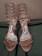 Beige Sandalen met Strass, Ophalen of Verzenden, Zo goed als nieuw, Beige, Sandalen of Muiltjes