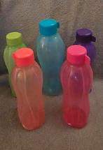 5 Tupperware eco flesjes, Ophalen of Verzenden, Gebruikt, Paars, Beker of Kan