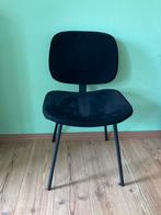 Mooie zwarte eetkamer stoel karwei velvet corduroy, Huis en Inrichting, Stoelen, Zwart, Ophalen of Verzenden, Zo goed als nieuw