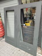 3 x set Hardhouten Dubbele Deur zonder Glas, Doe-het-zelf en Verbouw, Deuren en Horren, Ophalen, 120 cm of meer, 215 cm of meer
