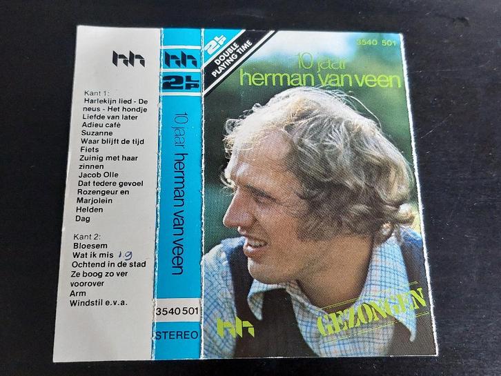 HERMAN VAN VEEN - 10 JAAR (MC), Cd's en Dvd's, Cassettebandjes, Gebruikt, Origineel, Nederlandstalig, 1 bandje, Ophalen of Verzenden