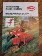 Tractor folder Vicon non stop maaier-schudders, Boeken, Ophalen of Verzenden, Zo goed als nieuw