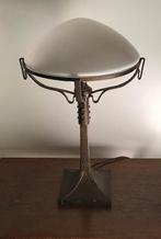 Tafellamp - jaren 20 - Amsterdamse School / Art Nouveau, Huis en Inrichting, Gebruikt, Art nouveau, Ophalen of Verzenden, Glas