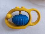 Vintage duplo rammelaar bijtring vis met bal, Ophalen of Verzenden, Zo goed als nieuw, Duplo