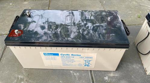 2x Gebruikte AGM accu 12v 200Ah, Auto-onderdelen, Accu's en Toebehoren, Universele onderdelen, Gebruikt, Ophalen
