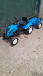 Traptractor met aanhanger, Kinderen en Baby's, Speelgoed | Buiten | Voertuigen en Loopfietsen, Ophalen, Gebruikt, Trapvoertuig