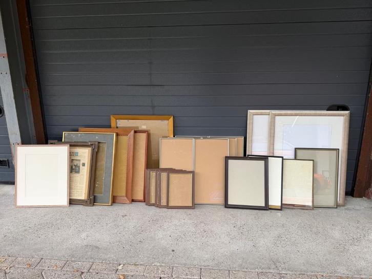 Partij lijsten - lijstwerk - schilderijen - N3524, Antiek en Kunst, Curiosa en Brocante, Ophalen