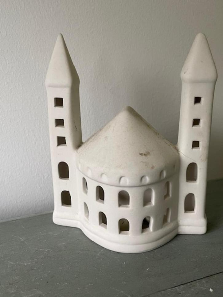 Lampje / tafellamp Basiliek. Mat wit keramiek. Sissy Boy, Huis en Inrichting, Woonaccessoires | Kandelaars en Kaarsen, Zo goed als nieuw