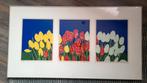 Joop Rozendaal Drieluik Tulpen - Gesigneerde Print, Antiek en Kunst, Ophalen