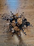 Tafelstukje bloemstuk zijdebloemen zwart goud, Huis en Inrichting, Nieuw, Ophalen of Verzenden