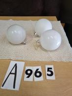 kerstballen wit kunststof [a965], Ophalen of Verzenden