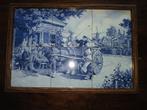 Vintage delfsblauw tegeltableau  J.C.Hunnik,45x30cm, Antiek en Kunst, Antiek | Wandborden en Tegels, Ophalen of Verzenden