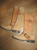 F139 VIA VAI mt 40 laarzen beige suède leer, Via Vai, Hoge laarzen, Verzenden, Beige