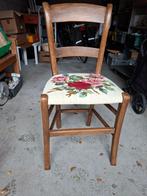 antieke kerkstoel met geborduurde zitting, Antiek en Kunst, Ophalen