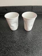Rob Brandt Crushed Cups - Set van 2, Ophalen of Verzenden, Zo goed als nieuw, Effen, Kop(pen) en/of Schotel(s)
