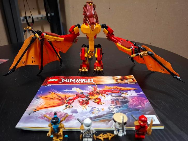 Lego Ninjago 71753 Vuur Draak Aanval - Compleet!, Kinderen en Baby's, Speelgoed | Duplo en Lego, Gebruikt, Lego, Complete set