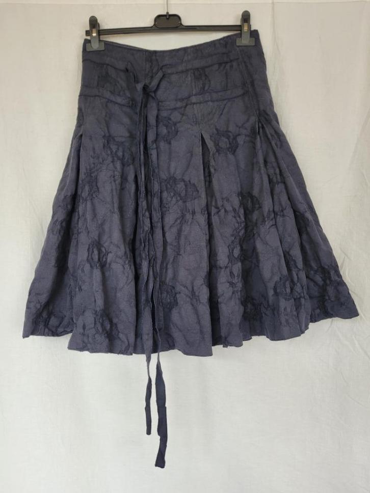 Toffe donkerblauwe cirkel rok mt 38 merk Claudia Sträter, Kleding | Dames, Rokken, Zo goed als nieuw, Maat 38/40 (M), Blauw, Knielengte