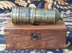 Mooie koperen kijker telescoop van Victorian London in kist., Ophalen of Verzenden