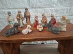 Originele oude Franse Kerststal beeldjes van aardewerk, Ophalen of Verzenden