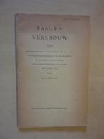 A. Teeuw - Taal en versbouw - rede, Ophalen of Verzenden, Gelezen