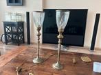 2 bronzen lampjes, Huis en Inrichting, Ophalen, Gebruikt, Soft of Flame, Overige typen
