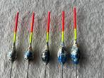 adv 252 / NIEUW set 5 dobbers BOBBI FISHER, Watersport en Boten, Ophalen of Verzenden, Nieuw, Dobber of Lood