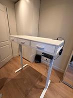 Sta-Zit Bureau met Lades en Stopcontacten wit, Huis en Inrichting, Bureaus, Ophalen, Elektrisch, Zo goed als nieuw, Stabureau