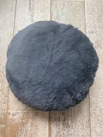 Zwart/grijs rond kussen, Huis en Inrichting, Woonaccessoires | Kussens, Ophalen, Zo goed als nieuw, Zwart, Rond