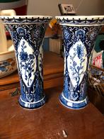 Tekoop 2 punt gaaf  blauwe vazen Delfts Blauw, Antiek en Kunst, Antiek | Vazen, Ophalen of Verzenden
