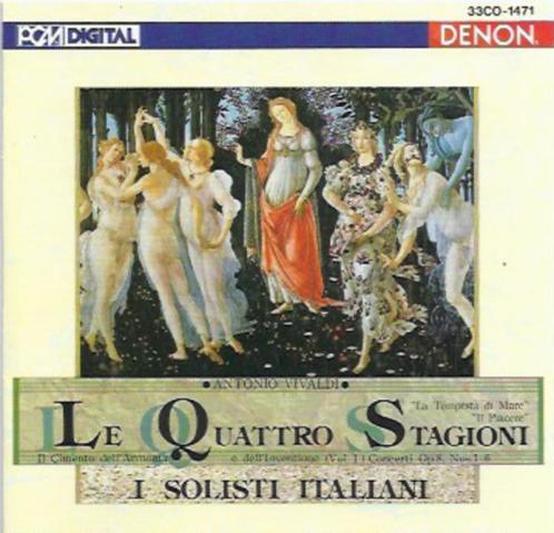 VIVALDI Le quattro stagioni CD I SOLISTI ITALIANI DENON, Cd's en Dvd's, Cd's | Klassiek, Zo goed als nieuw, Orkest of Ballet, Barok