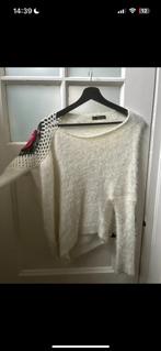 Witte trui met bloem, Ophalen of Verzenden, Gedragen, Maat 34 (XS) of kleiner, Wit