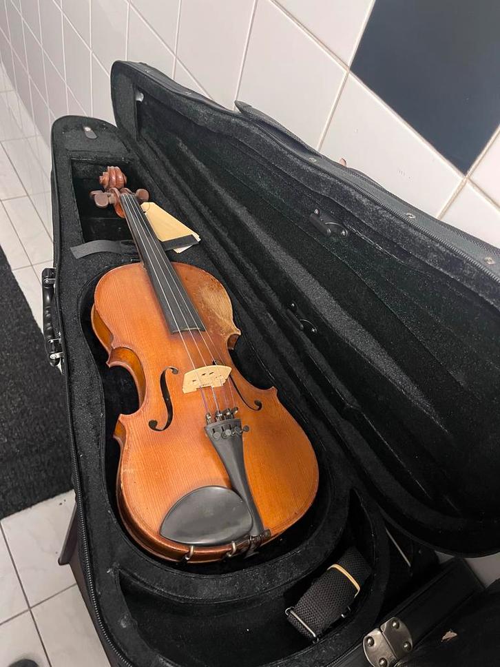 3/4 Viool met Koffer, Muziek en Instrumenten, Strijkinstrumenten | Violen en Altviolen, Gebruikt, Viool, 3/4-viool, Met koffer