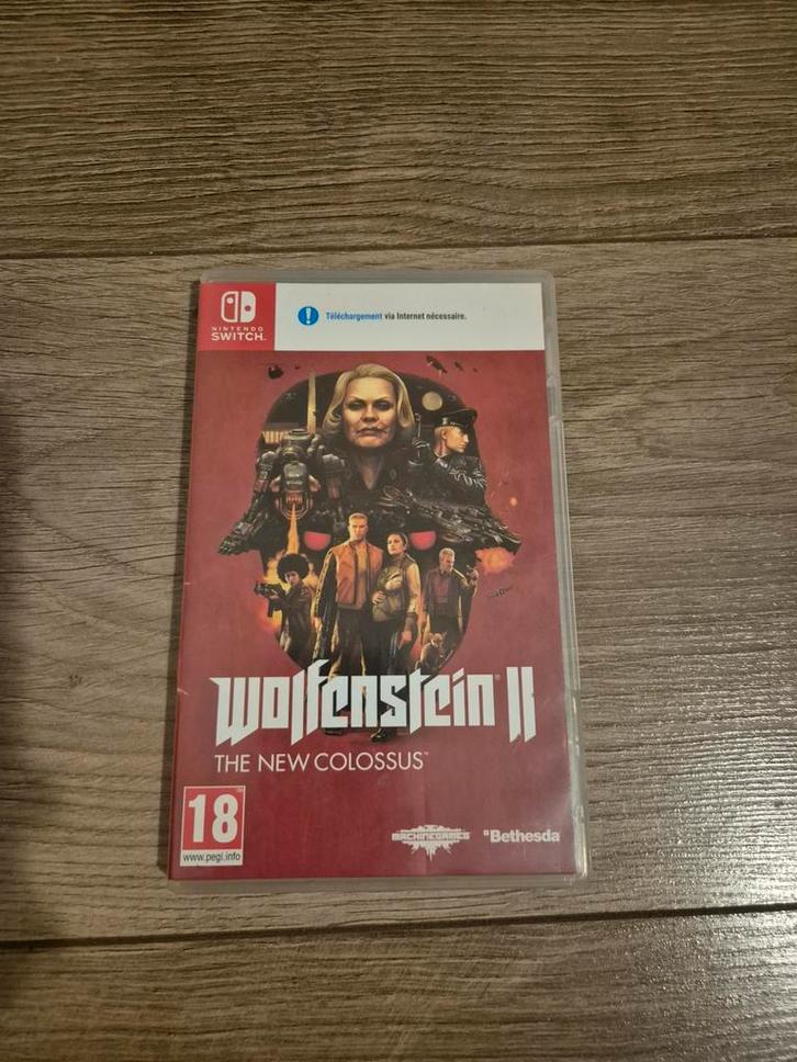 Wolfenstein II The New Colossus voor de Nintendo Switch, Spelcomputers en Games, Games | Nintendo Switch, Gebruikt, Shooter, 1 speler