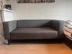 Grijze stoffen 2-zits bank, Ophalen, 150 tot 200 cm, Tweepersoons, 75 tot 100 cm