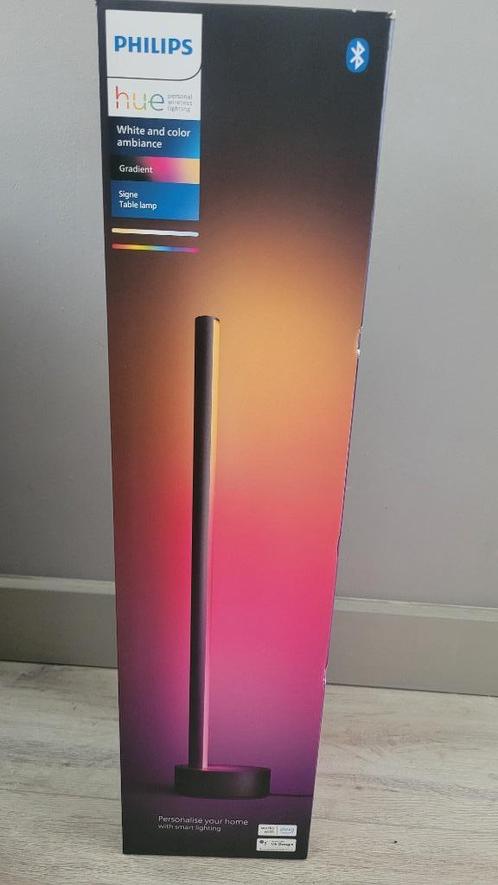 NIEUW: Philips Hue Signe tafellamp zwart, Huis en Inrichting, Lampen | Losse lampen, Nieuw, Led-lamp, Minder dan 30 watt, Overige fittingen
