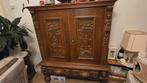 Massief eiken neo-renaissance kast ca. 1900 –1920, Antiek en Kunst, Ophalen