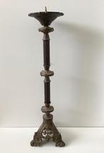 Antiek / Vintage Franse altaar kandelaar brons, Antiek en Kunst, Ophalen of Verzenden, Koper of Brons