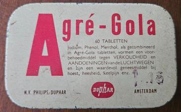 Vinted Agre-Gola blikje uit de jaren '50 beschikbaar voor biedingen