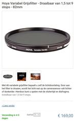 Hoya Variabel Grijsfilter/ Density/ ND, Overige merken, Polarisatiefilter, Nieuw, Ophalen of Verzenden