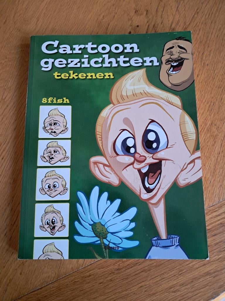 Cartoon gezichten tekenen, Eén stripboek, Ophalen of Verzenden, Zo goed als nieuw