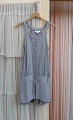 Dictionary grijze 100% zijde jumpsuit silk playsuit S M, Dictionary, Ophalen of Verzenden, Zo goed als nieuw, Maat 36 (S)