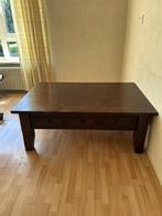 Salontafel donker hout, Ophalen, Gebruikt, 100 tot 150 cm, 50 tot 100 cm