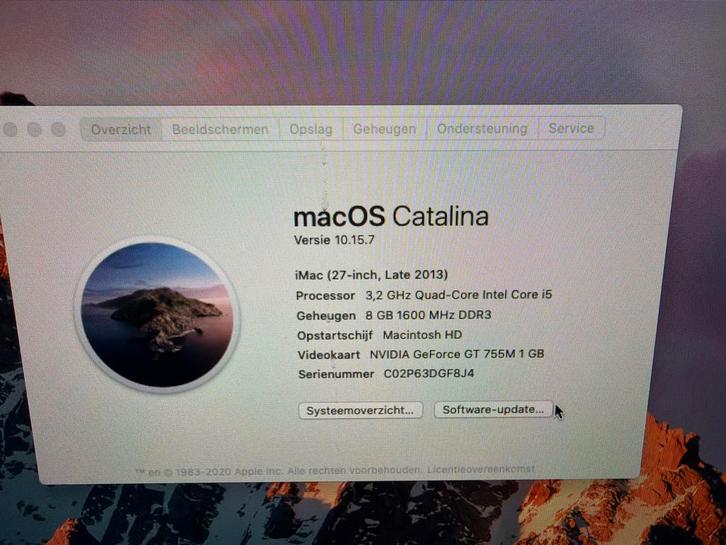 iMac 27-inch Late 2013 - 3.2 GHz i5, 8GB RAM, Computers en Software, Apple Desktops, Gebruikt, iMac, HDD, 3 tot 4 Ghz, 8 GB, Ophalen